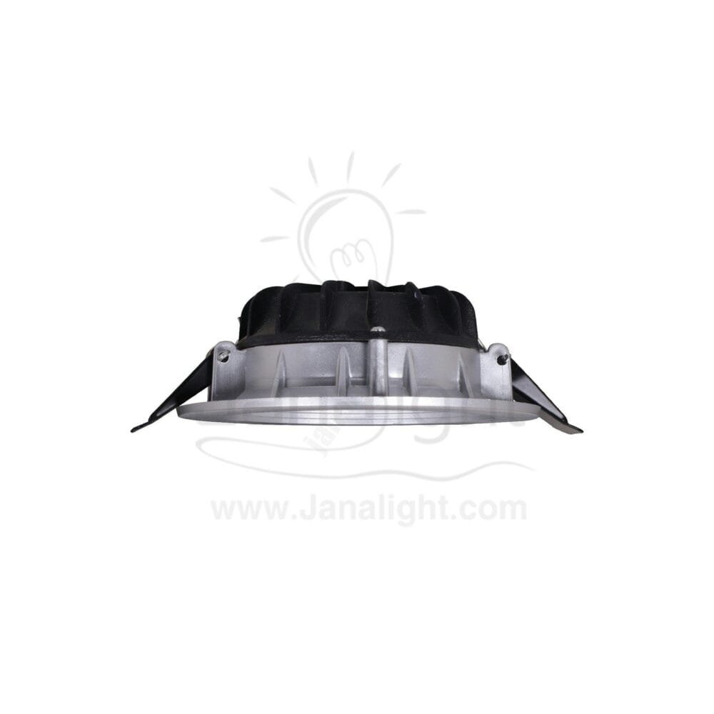 كشاف 10 وات كومبكت ابيض حلق فضي جنى لايت plastic white compact 10 watt downlight